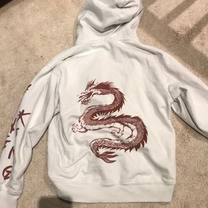 brandy melville hong kong white hoodie